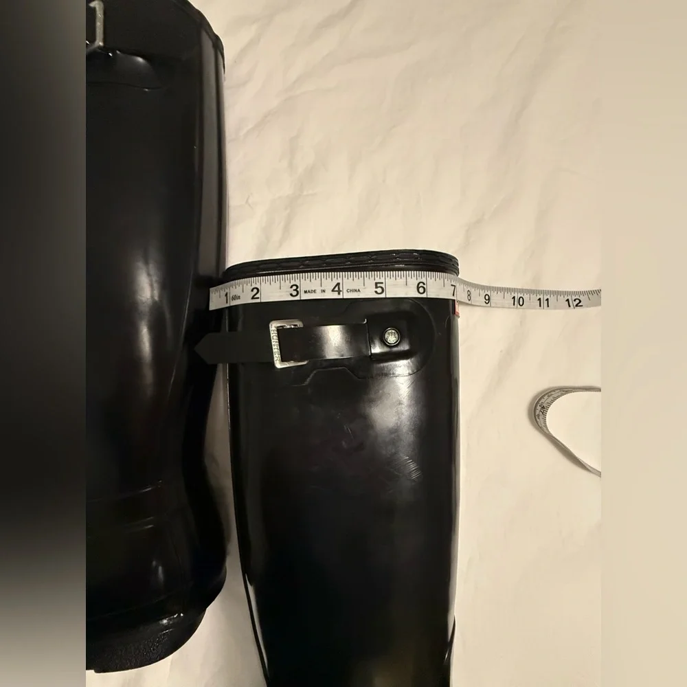 NWOT Black Hunter Tall Rain Boots, Size 9 - Picture 5 of 16